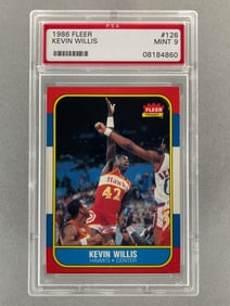 1986 Fleer Kevin Willis #126 Rookie PSA 9 Set Break