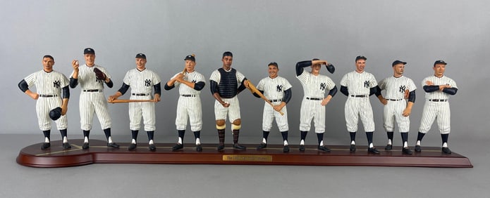 The Danbury Mint 1961 New York Yankees Team Figure Statute Set