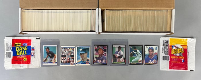1984 Fleer and 85 Donruss Baseball Complete Sets