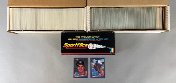 1986 Donruss, Fleer, and Sportsflics Baseball Complete Sets