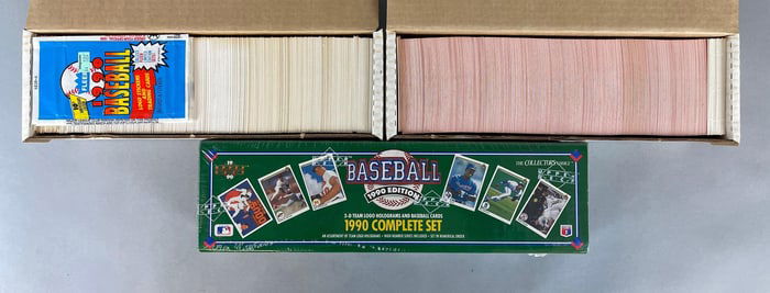 1990 Upper Deck, Donruss, and Fleer Baseball Complete Sets