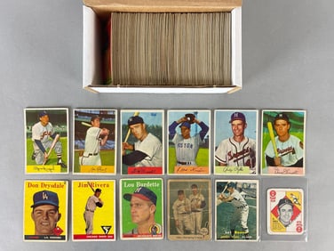 240+ 1951 - 58 Topps and Bowman Baseball Cards with HOFs