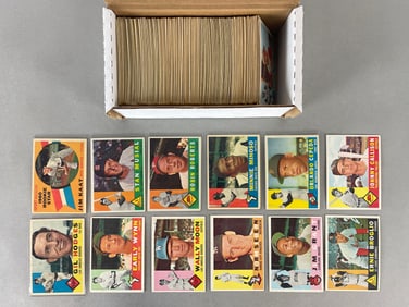 270+ 1960 Topps Baseball Cards with HOFs, Stars, and Rookies