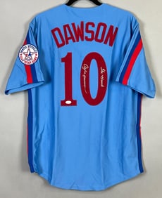Andre Dawson Signed Montreal Expos Jersey with Inscription and JSA COA
