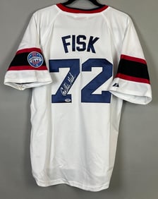 Carlton Fisk Signed Chicago White Sox Jersey with PSA COA