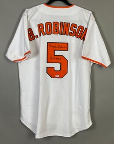 Brooks Robinson Signed Baltimore Orioles Jersey with Inscription and PSA COA