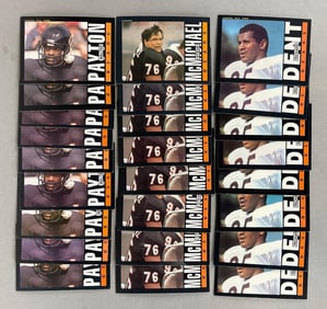 25 - Walter Payton, McMichael, and Dent Cards