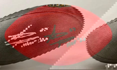 Steve Atwater Signed Official NFL The Duke Football with Inscription