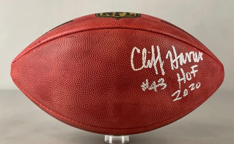 Cliff Harris Signed Official NFL The Duke Wilson Football with Inscription