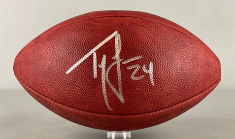Ty Law Signed Official NFL The Duke Wilson Football