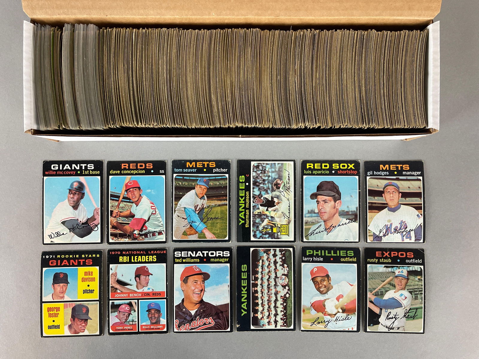 700+ 1971 Topps Baseball Cards with HOFs, Rookies, and High Numbers (1 of 3)