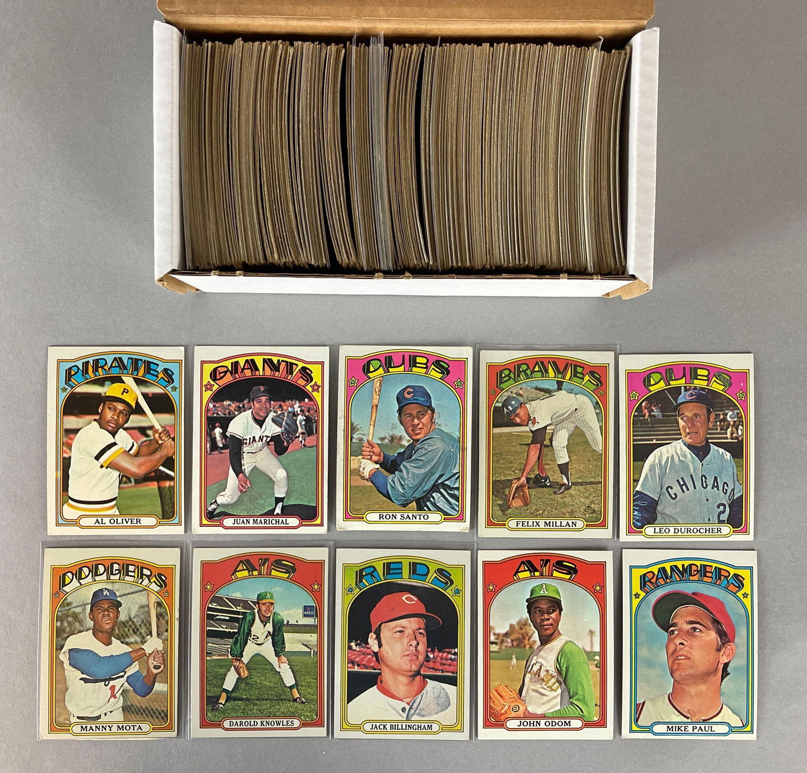 300+ 1972 Topps Baseball Semi High Number Cards with HOFs, Stars, and Rookies (1 of 3)