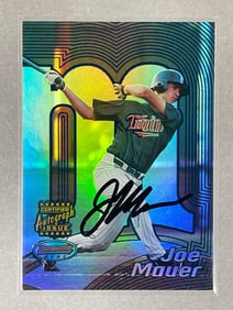 2002 Bowmans Best Blue Refractor Auto Joe Mauer Rookie