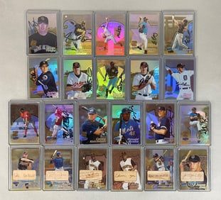 22 - 2002 Bowmans Best Gold Insert Rookie Autos and Bat Cards