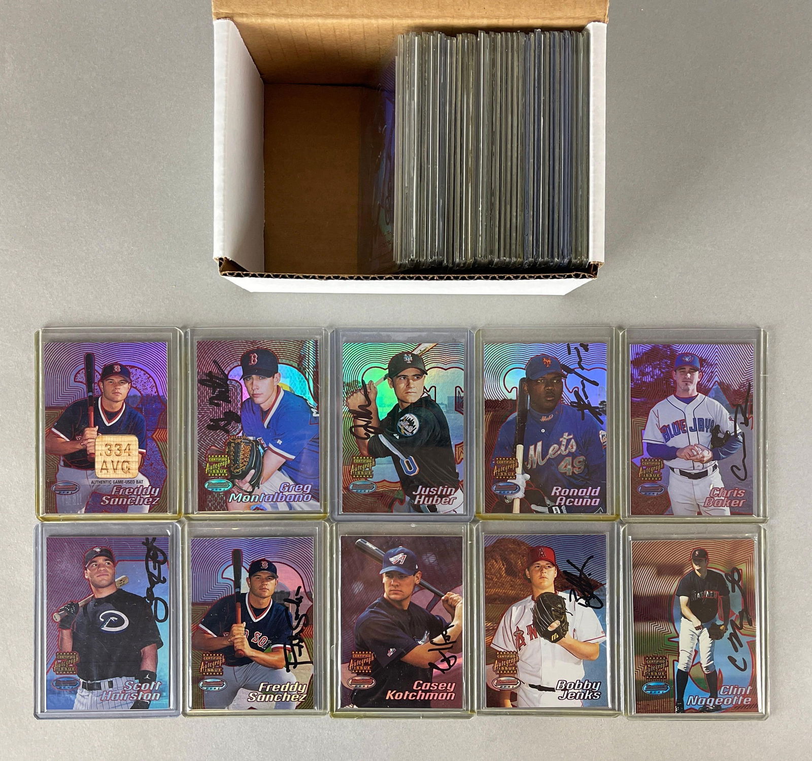 44 - 2002 Bowmans Best Red Insert Rookie Autos and Bat Cards (1 of 2)