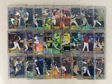 27 - 2002 Bowmans Best Baseball HOFs and Stars Blue Refractor Inserts /300