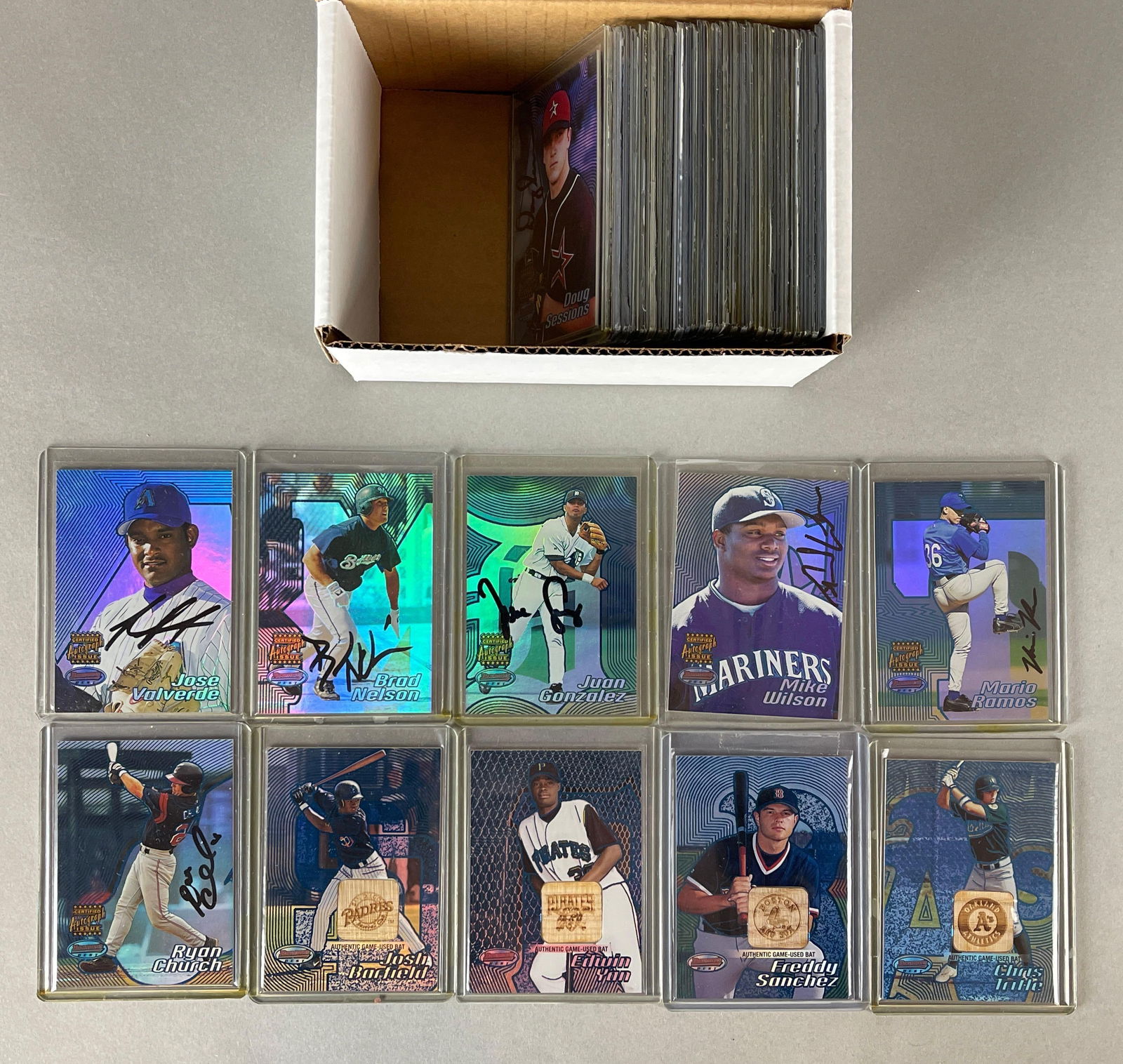 36 - 2002 Bowmans Best Blue Insert Rookie Auto and Bat Cards (1 of 2)