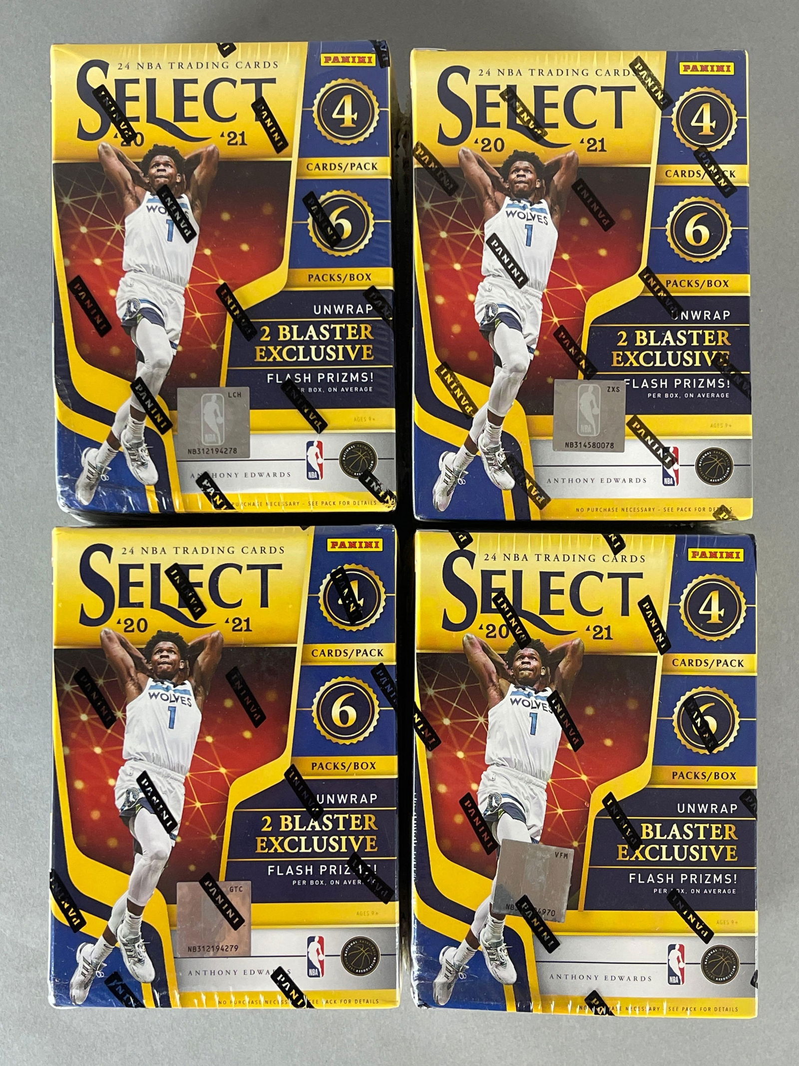 4 - 2020 - 21 Select Basketball Blaster Boxes (1 of 4)
