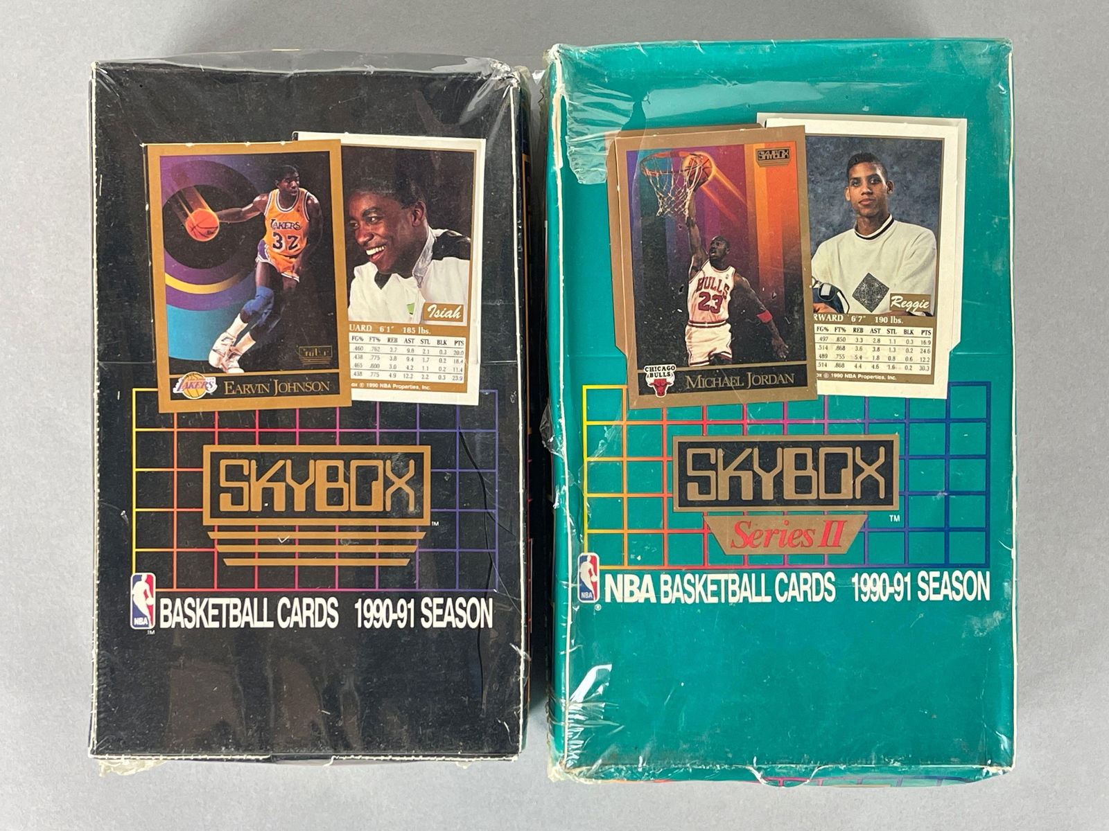 1990 - 91 Skybox Basketball Series 1 and 2 Factory Sealed Wax Boxes (1 of 4)