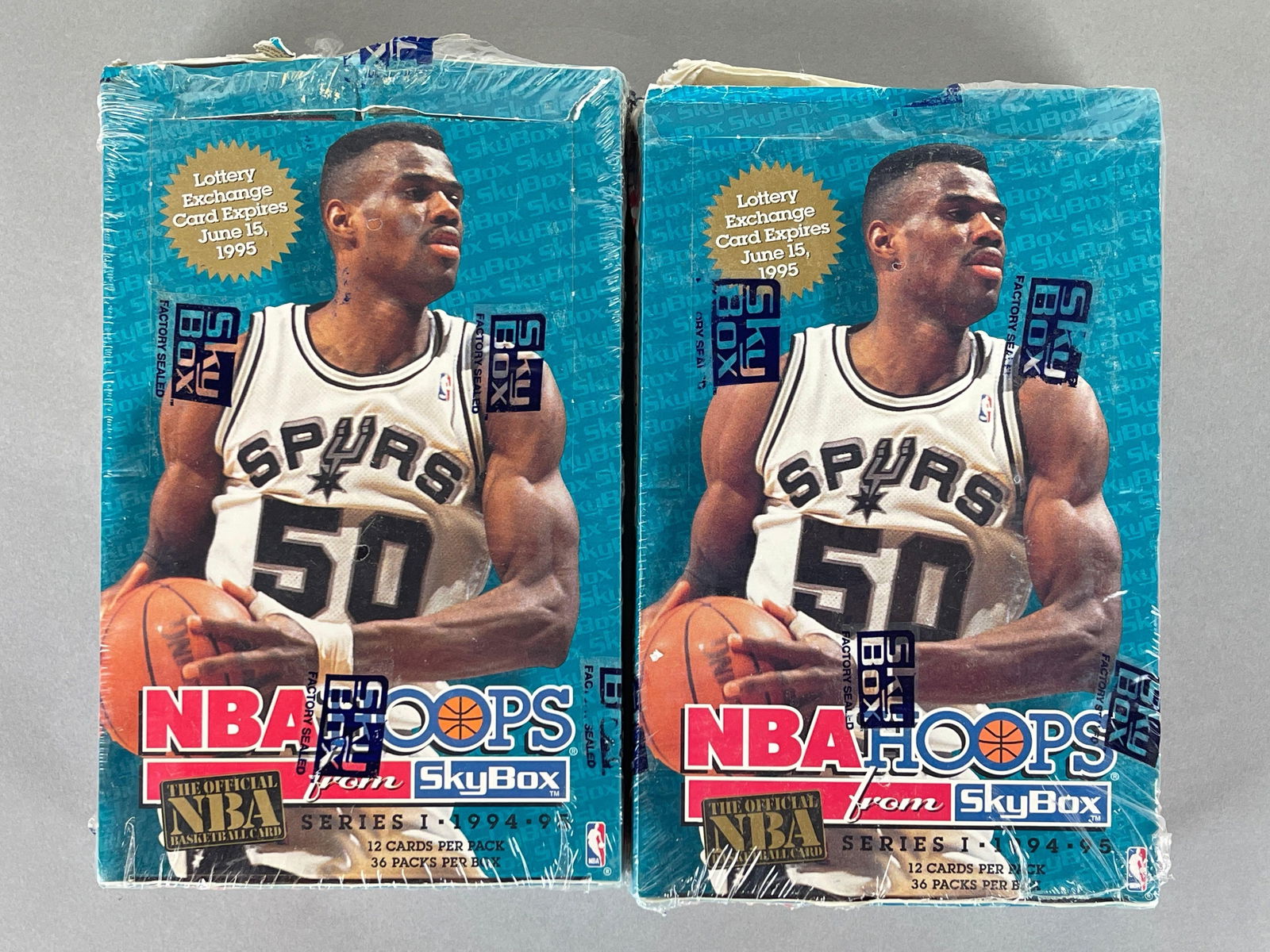 2 - 1994 - 95 NBA Hoops Basketball Series 1 Factory Sealed Wax Boxes (1 of 4)