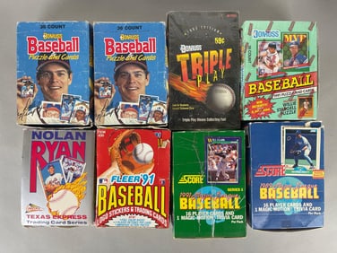 8 - 1988 - 93 Donruss, Fleer, Pacific and Score Baseball Unopened Boxes