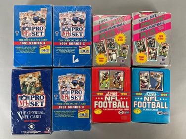 8 - 1990 - 92 Pro Set, Score, and Pacific Plus Unopened Boxes