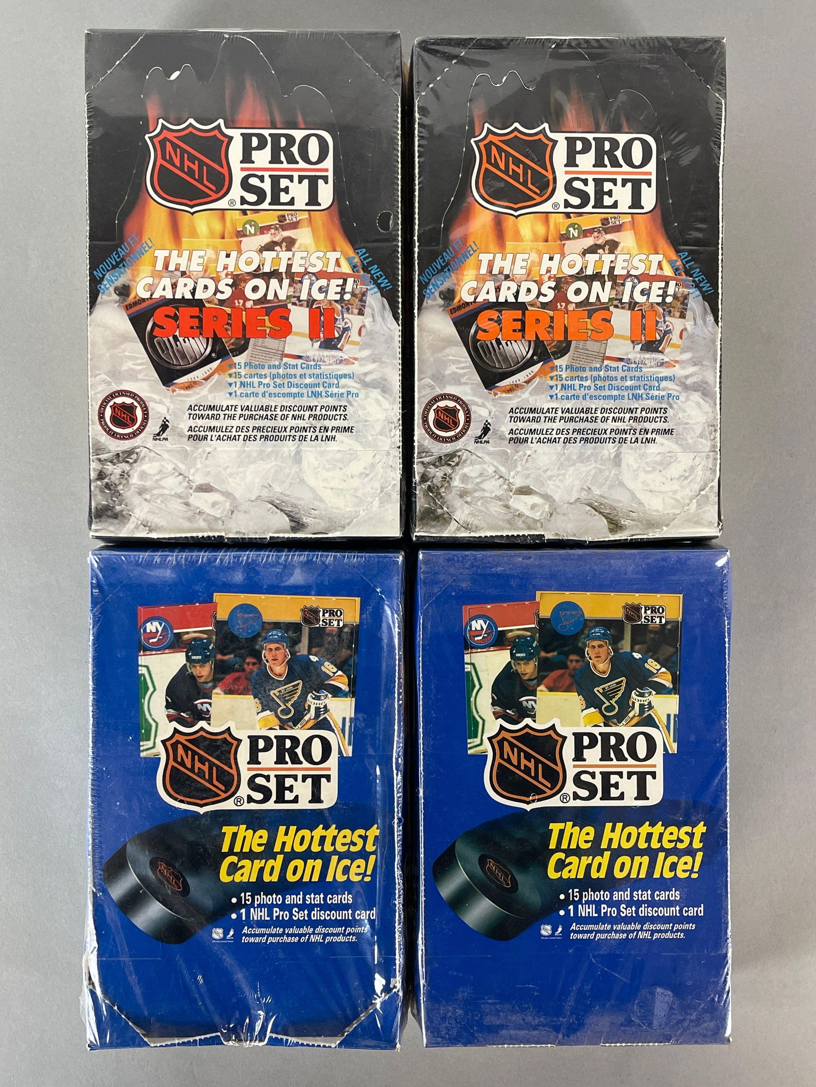 4 - 1990 Pro Set Hockey Unopened Series 1 and 2 Boxes (1 of 3)