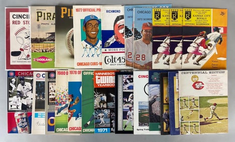 20+ Baseball Programs, Photos Albums, and Scorecards