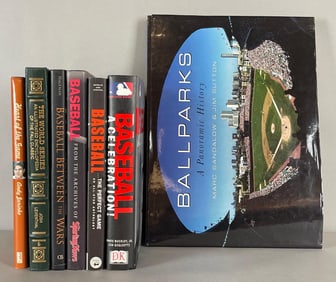 Group of 7 Baseball Books - World Series, Sporting News, Ball Parks, and More