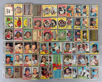 200+ 1957 - 66 Topps baseball Cards with HOFs, Stars, and High Numbers
