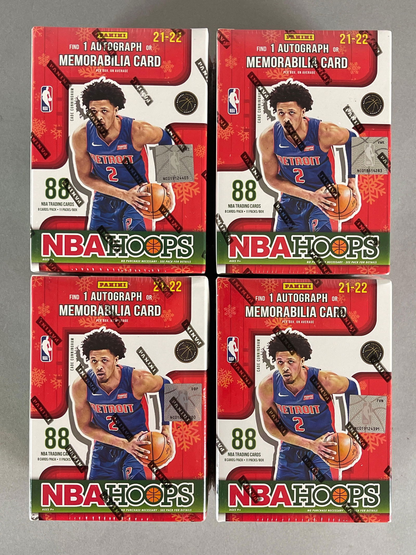 4 - 2021 - 22 Hoops Holiday Basketball Blaster Boxes (1 of 4)