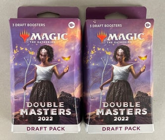 2022 Magic The Gathering Double Masters Draft pack Hanger Boxes