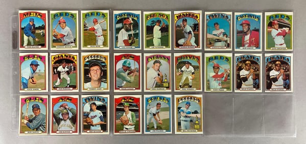 24 - 1972 Topps Baseball HOFs, Stars, and Rookies
