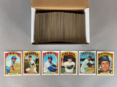 320+ 1972 Topps Baseball Cards with HOFs, Stars, and Semi High Numbers