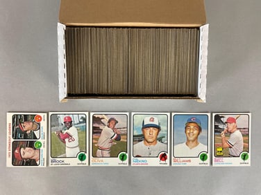 380+ 1973 Topps Baseball Cards with HOFs, Stars, and Rookies