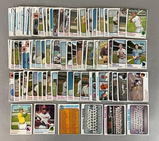 86 - 1973 Topps Baseball High Numbers with HOFs, Checklist, and Rookies