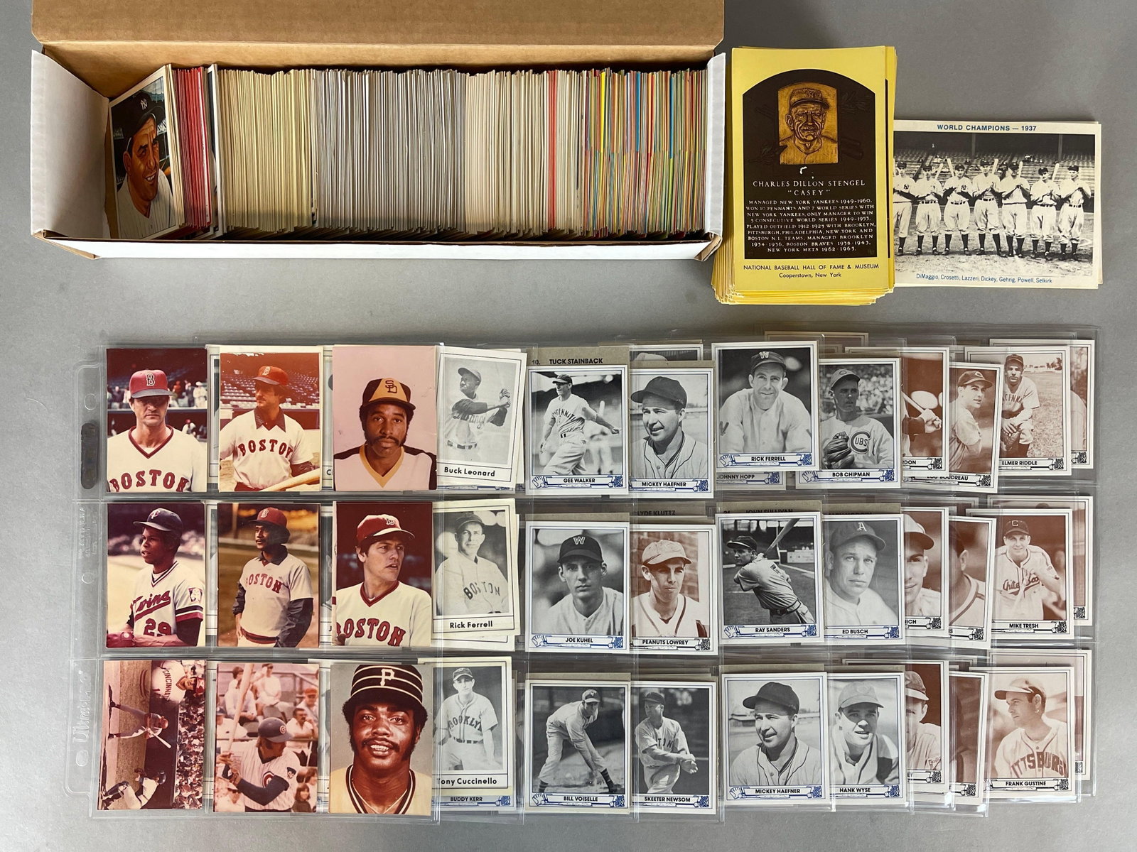 700+ 1970S - 80S TCMA, Grand Slam, and Other Baseball Card: Conditions vary, Low - Mint, Mainly Low - Mid-grade, 100+ Cooperstown yellow plaque cards, 1983 TCMA Playball The years that never were, Various 1970s TCMA cards