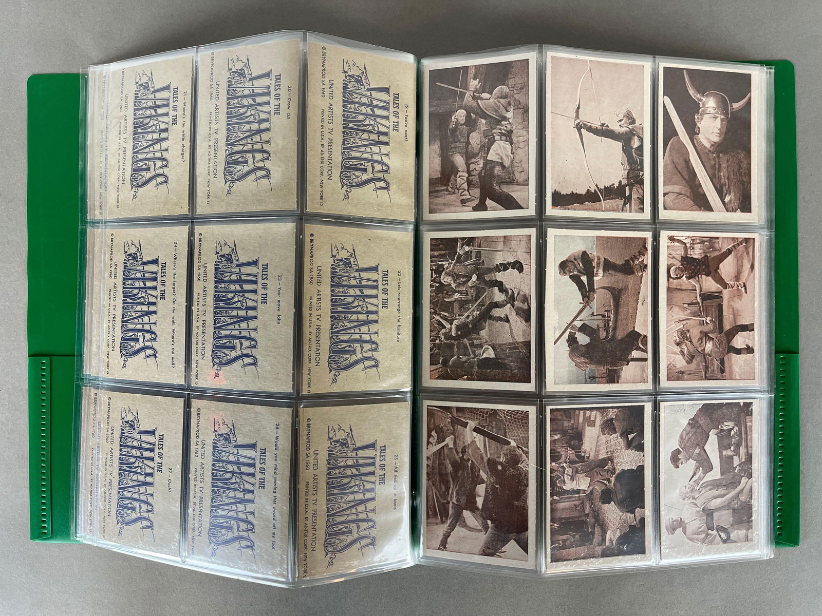 Rare 1960 Tales of The Vikings Complete High-Grade Set (1 of 5)