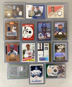 14 - 2001 - 20 Baseball Auto, Jersey, and Relic Cards, Includes HOFs