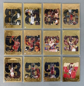 1998 Upper Deck Michael Jordan 22KT Gold Card Set of 12
