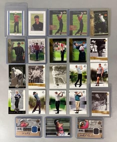 24 - 2001 - 03 Upper Deck Golf Cards with Tiger Woods and Autos