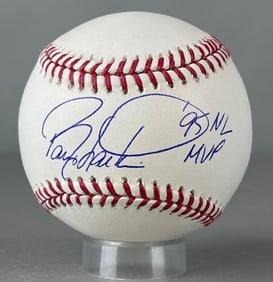 Barry Larkin Signed Official MLB Rawlings Baseball with Inscription