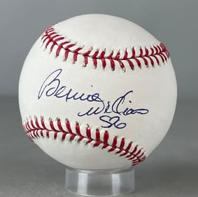 Bernie Williams Signed Official MLB Rawlings Baseball