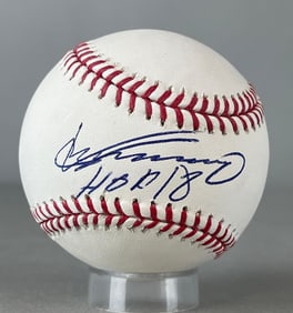 Vladimir Guerrero Signed Official MLB Rawlings Baseball with Inscription