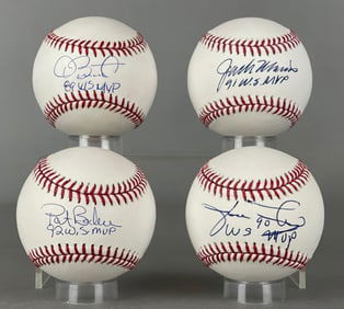 4 - 1989 - 92 World Series MVPs Signed Baseballs