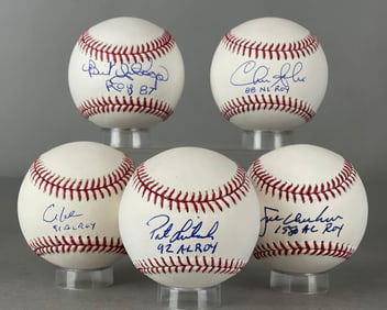 5 - 1980s - 90s ROYs Signed Baseballs