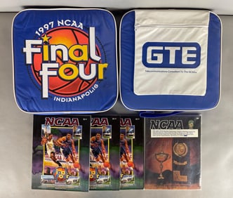1997 NCAA Final Four Programs and Seat Cushion + 1989 Final Four Program