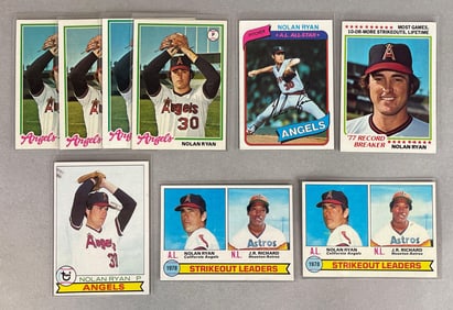 9 - 1978 - 80 Topps Nolan Ryan Cards