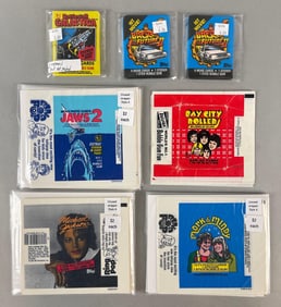Group of 1970s - 80s Unopened Packs and Wrappers