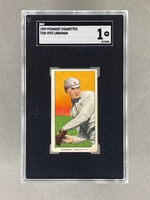 1909 T206 Sweet Caporal Vive Lindaman SGC 1 Mislabeled